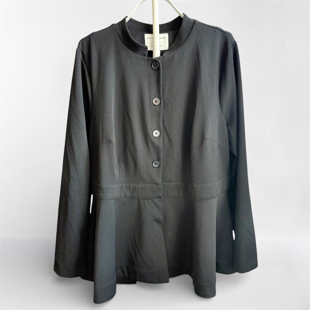 Girl With Curves x Lane Bryant Black Peplum Blazer Size 16